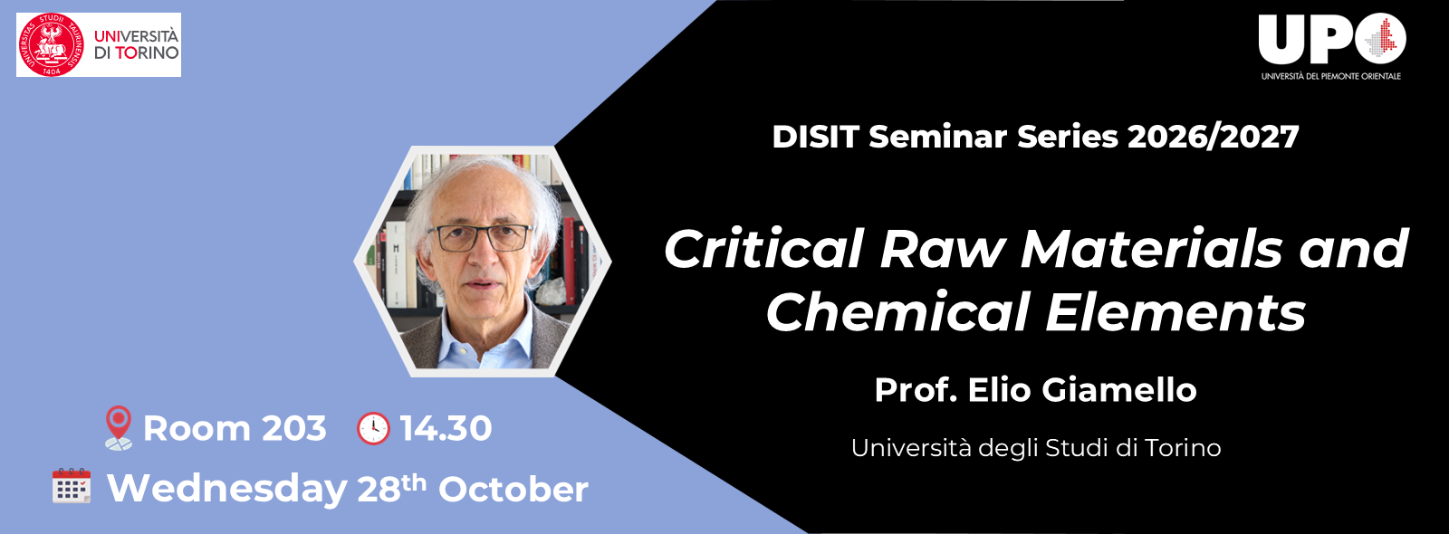 DISIT Seminar Series - 28.10.26 ore 14:30 Aula 203