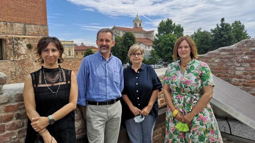 Carla Ferrario, Gabriele Ardizio, Maria Rosa Fagnoni (presidente ATL Novara), Raffaella Afferni