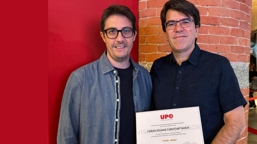 Il prof. Guido ed il prof. Curutchet, durante una recente visita in qualità di visiting professor di quest’ultimo all'UPO